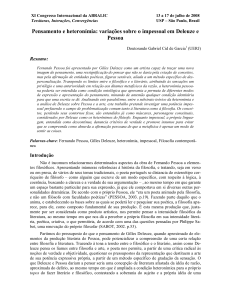 Pensamento e heteronímia: variações sobre o impessoal em