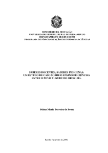 SABERES DOCENTES, SABERES INDÍGENAS: UM ESTUDO DE