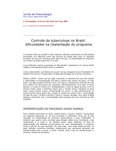 Controle da TB no Brasil - Departamento de Medicina Social FMRP