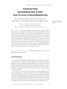 CONCEITOS DIVERGENTES PARA POLÍTICAS CONVERGENTES