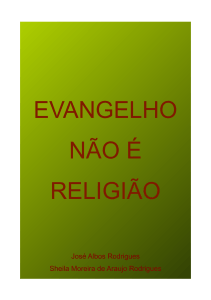 evangelho não é religião