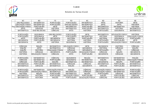 TARDE Relatório de Turmas (Geral)