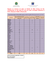 boletim epidemiológico de influenza