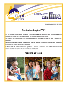 Confraternização FEPI Confira as fotos