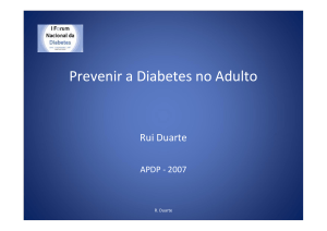 Prevenir a Diabetes no Adulto