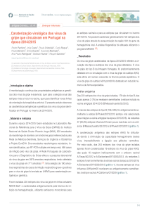 Caraterização virológica dos vírus da gripe que circularam em