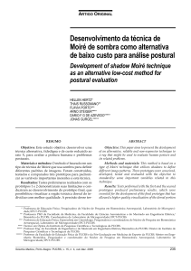 Desenvolvimento da técnica de Moiré de sombra como alternativa