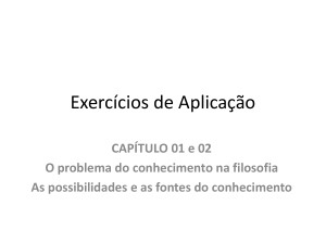 Exercícios de Aplicação