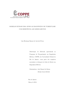 Modelos Neurais para Apoio ao Diagnóstico de Tuberculose com