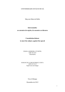 UNIVERSIDADE ESTÁCIO DE SÁ Maycom Maia de Mello - BVS-Psi