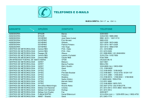 telefones e e-mails