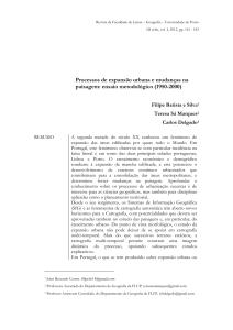 Processos de expansão urbana e mudanças na paisagem: ensaio