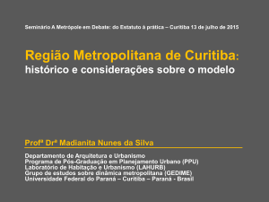 Apresentação do PowerPoint - Seminário A Metrópole em Debate