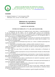 Instrução Normativa n° 11, de 16 de maio de 2006