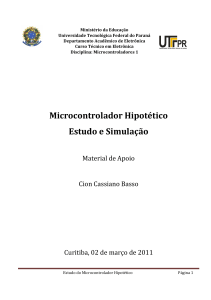 Microcontrolador Hipotético Estudo e Simulação