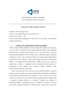 Burocracia e Políticas Públicas no Brasil