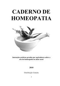 Caderno de Homeopatia