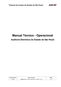 Manual Técnico - Operacional