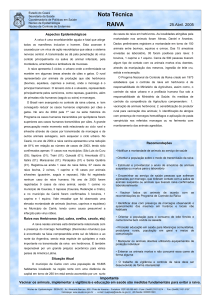 Nota Técnica RAIVA - Secretaria da Saúde do Estado do Ceará
