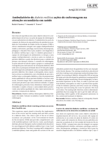 Ambulatório de diabetes mellitus: ações de enfermagem na atenção