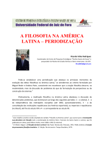 a filosofia na américa latina – periodização