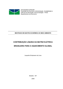 094 Contribuição Líquida da Matriz Elétrica Brasileira Para