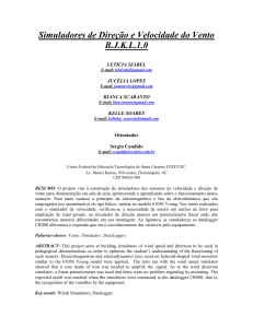 Simuladores de Direção e Velocidade do Vento