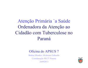 apresentação - o enfrentamento da tuberculose no pr