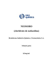 NEOSORO (cloridrato de nafazolina)