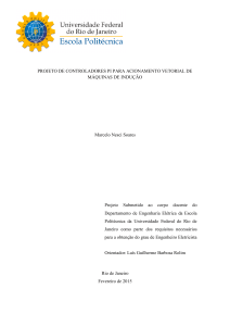 projeto de controladores pi para acionamento