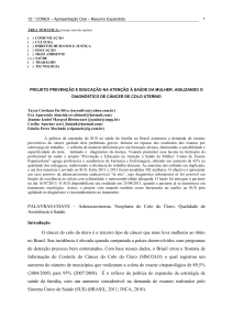 PALAVRAS-CHAVE – Adenocarcinoma. Neoplasia do Colo