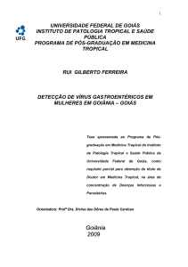 Detecção de vírus gastroentéricos em mulheres de - IPTSP