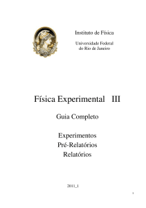 Física Experimental III - Instituto de Física / UFRJ