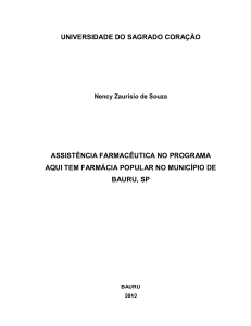 universidade do sagrado coração assistência farmacêutica