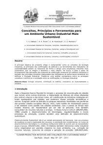 Conceitos, Princípios e Ferramentas para um Ambiente Urbano