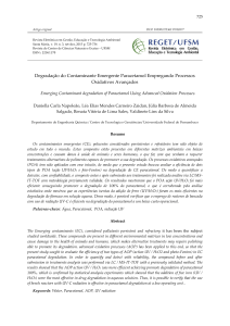 Degradação do Contaminante Emergente Paracetamol