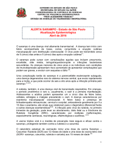 Abril de 2016 - Secretaria de Estado da Saúde