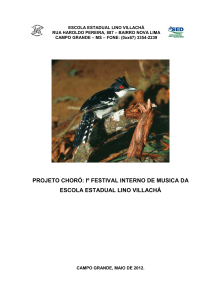 projeto choro - i. festival interno da cancao