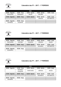 EFII - P1 - Calendario de provas