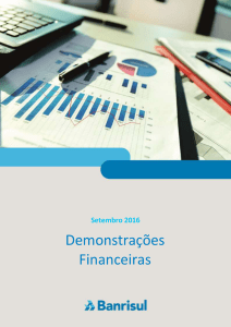 Demonstrações Financeiras 3T16