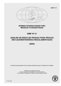 nimf nº 21 análise de risco de pragas para pragas não