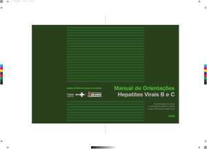 Manual de Orientações Hepatites Virais B e C.