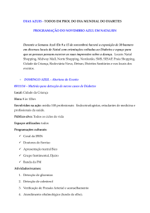 DIAS AZUIS - TODOS EM PROL DO DIA MUNDIAL DO DIABETES
