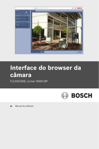 Interface do browser da câmara