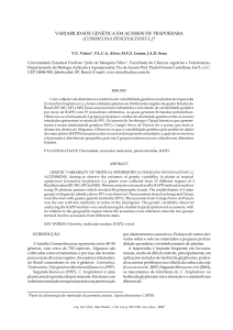 variabilidade genética em acessos de trapoeraba (commelina