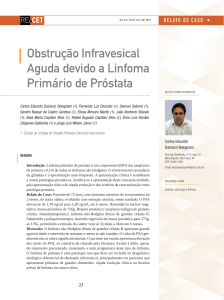 Obstrução Infravesical Aguda devido a Linfoma Primário de