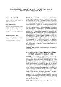 evaluation of serum level of prostate specific