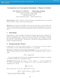 Consequência da Convergência Dominada: A Regra de Leibniz 1