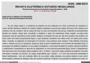 ISSN- 1980-8372 - Revista Eletrônica Estudos Hegelianos