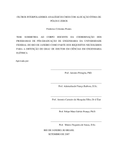 Filtros Interpoladores Analógicos CMOS com Alocação